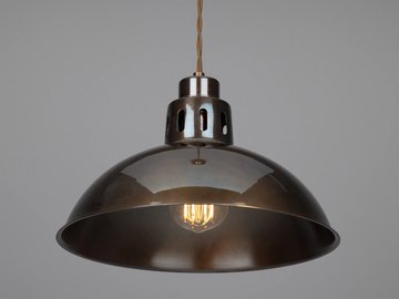 PARIS INDUSTRIAL PENDANT - Handmade brass pendant lamp by mullan lighting - view 3